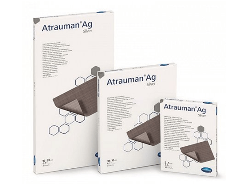 atrauman ag silver dressing Atrauman Ag Silver - Silver-containing impregnated dressing - 10x10cm (x10)